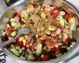 Une image de l'étape 18 de Flan de légumes aux saucisses et fromage roumains.