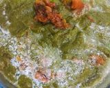 A picture of step 6 of Sarson Ka Saag.