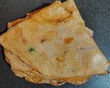 A picture of step 2 of Wheat Cheela.