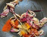 A picture of step 3 of Lahori Chickad Chole curry.
