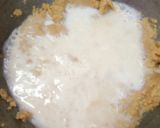 A picture of step 4 of Badam Atta Halwa.