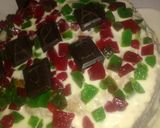 A picture of step 4 of Rabdi cake.