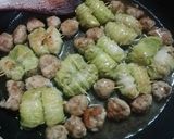 Hình bước làm 4 của món Cải thảo cuộn sốt dầu hào...Trung Hoa