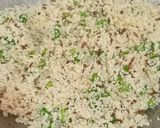 A picture of step 2 of Barnyard Millets and Peas Jeera Rice.