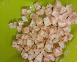 A picture of step 1 of Chili Paneer.