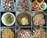 A picture of step 2 of Mushroom manchurian.