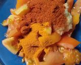 A picture of step 4 of Qeema kabab masala.