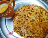 A picture of step 4 of Aloo or seam ka paratha.