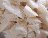 A picture of step 2 of Idli fry.