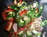 Foto langkah ke 3 dari resep Cumi Asin Cabe ijo.