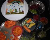 A picture of step 6 of Rainbow fruit salad with honey.