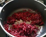 A picture of step 2 of Beetroot Halwa.