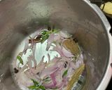 A picture of step 3 of Spinach mint pulao.