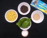 A picture of step 2 of Macaroni with creamy spinach sauce.