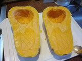 Zapallo anco relleno al horno con lo que hay en casa