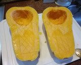 Foto del paso 1 de la receta: Zapallo anco relleno al horno con lo que hay en casa
