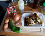 Foto del paso 1 de la receta: Aprovecha el pollo asado, muy rápido, a mi manera