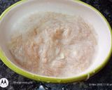 A picture of step 3 of Hyderabadi-style kurma custard with coffee flavour.