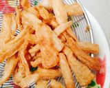 Hình bước làm 1 của món Sườn lát chiên cà ri (món chay)