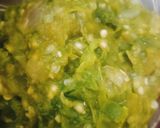 Foto langkah ke 4 dari resep Sambal hijau ati ampela petai tahu.