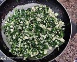 A picture of step 2 of Spinach paneer Crepe.