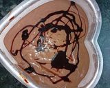 A picture of step 6 of Dark chochlate heart brownie.