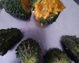 A picture of step 3 of Bitter gourd sabji.