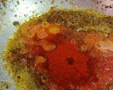A picture of step 5 of Taro curry (arbi) with mustard gravy.