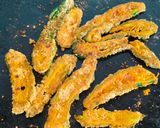 A picture of step 4 of Healthy karela pakoda.