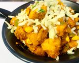 A picture of step 12 of Cheesy Bun Masala.