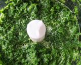A picture of step 2 of Spinach rice.