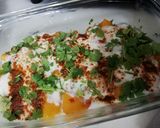 A picture of step 3 of Dahi channa chat.