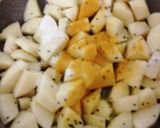 A picture of step 4 of Bengali Aloo posto.
