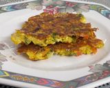 A picture of step 11 of Cheesy Moong Dal Paneer & Veggie Savoury Pancakes 🥞 | Healthy Lunch Box & Tiffin Recipe.