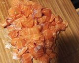 Une image de l'étape 3 de Flan Poireau et Saumon.