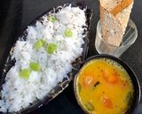 A picture of step 4 of Dal Chawal.