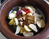 A picture of step 3 of Potato-Brinjal Sabzi.