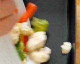 A picture of step 3 of Baked Cauliflower Broccoli.