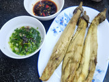 Cà tím nướng, xốt mỡ hành, nước tương