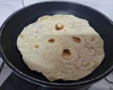 A picture of step 2 of Roasted potato roll from leftover suki bhaji.