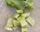 A picture of step 1 of Cook Every Part Fridge Raid Salad 🥗 🥦.