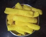 A picture of step 1 of Lasaniya Bhungla Batata.