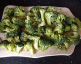 A picture of step 2 of Salmon with vegetables.
