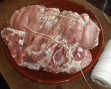 Foto del paso 1 de la receta: Abanico de solomillo de cerdo al coñac