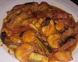 Foto langkah ke 1 dari resep Balado udang + terong ungu.