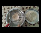 A picture of step 2 of White boondi with lobia flour.