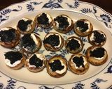 A picture of step 3 of California Farm Frugal Caviar Blini Appetizers.