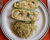 Foto del paso 5 de la receta: Calabacitas rellenas de requesón con aceitunas