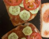 A picture of step 2 of Salsa Veg Sandwich.