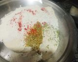 A picture of step 1 of Beetroot poori.